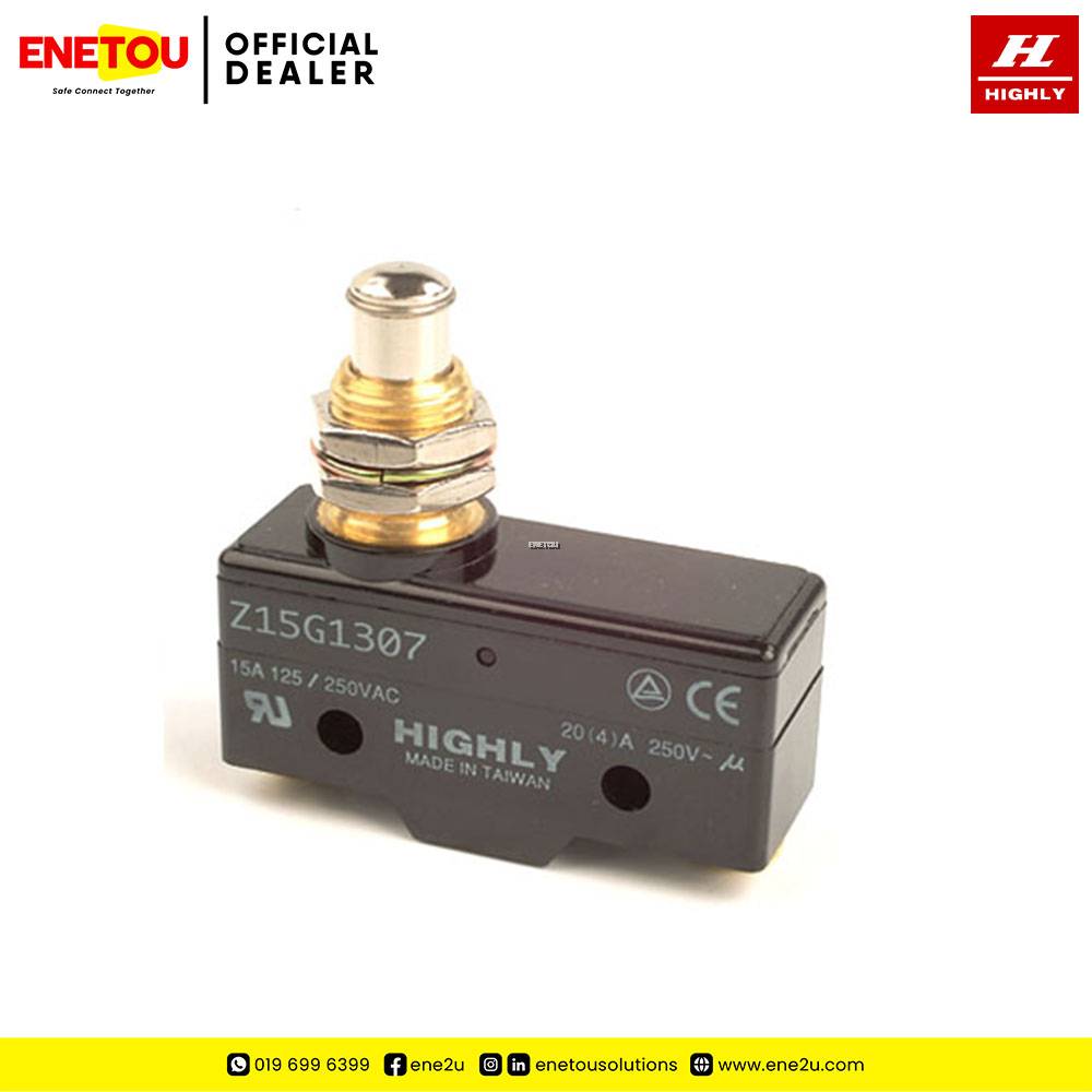 HIGHLY Z15G1307 SNAP ACTION SWITCH PANEL MOUNT PLUNGER